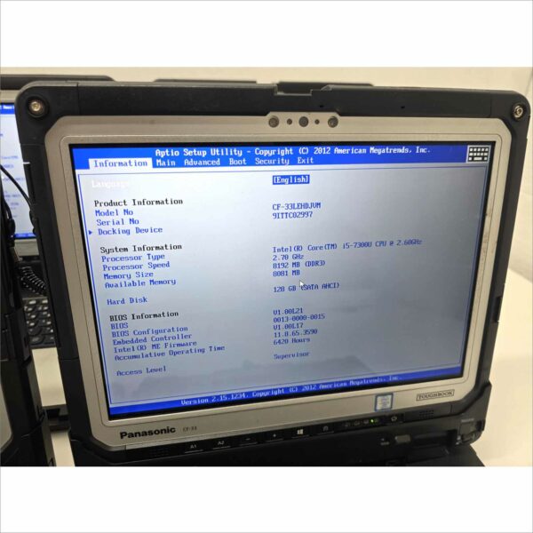 Lot 10x Panasonic Toughbook CF-33 i5 8GB 128GB Barcode Card reader Rugged Laptops