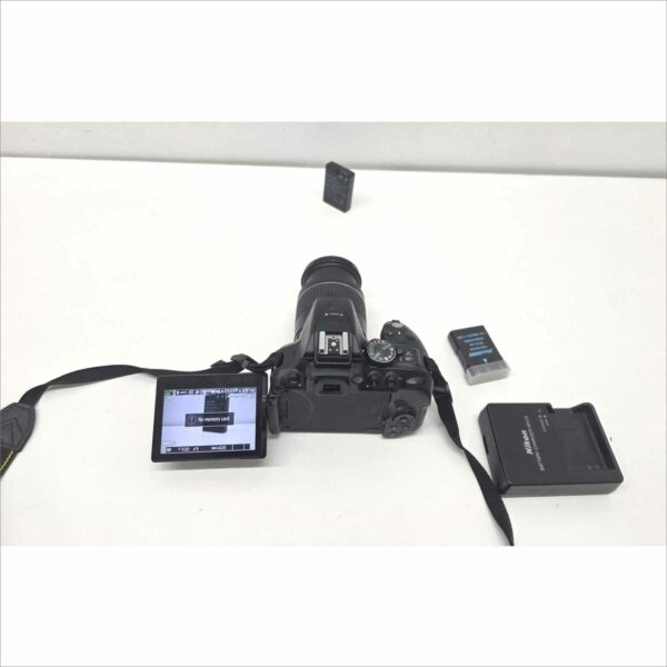 Nikon D5300 Digital Camera 24.2MP WiFi GPS FHD W/ Nikon AF-P DX NIKKOR 18-55mm f/3.5-5.6G - Work Great