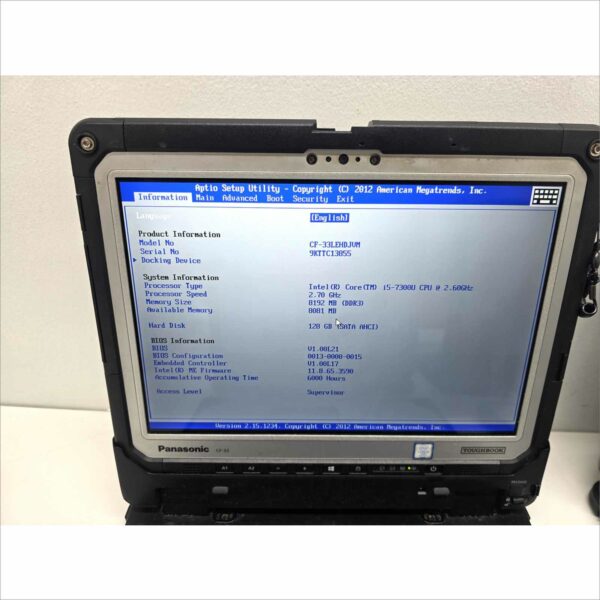 Lot 10x Panasonic Toughbook CF-33 i5 8GB 128GB Barcode Card reader Rugged Laptops