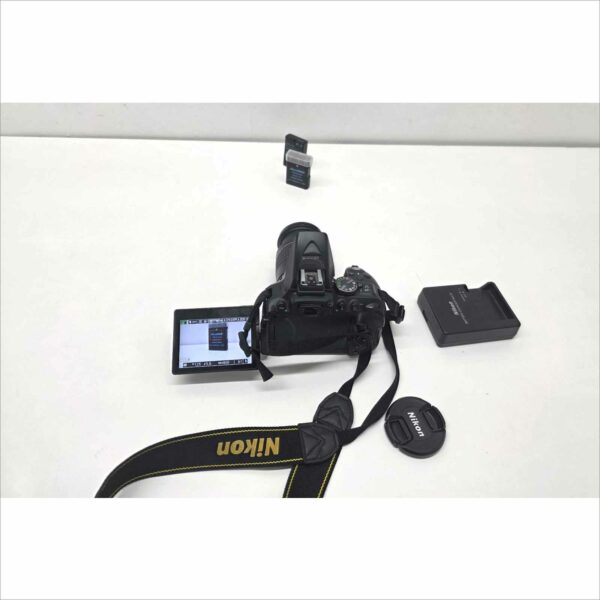 Nikon D5300 Digital Camera 24.2MP WiFi GPS FHD W/ Nikon AF-P DX NIKKOR 18-55mm f/3.5-5.6G - Work Great