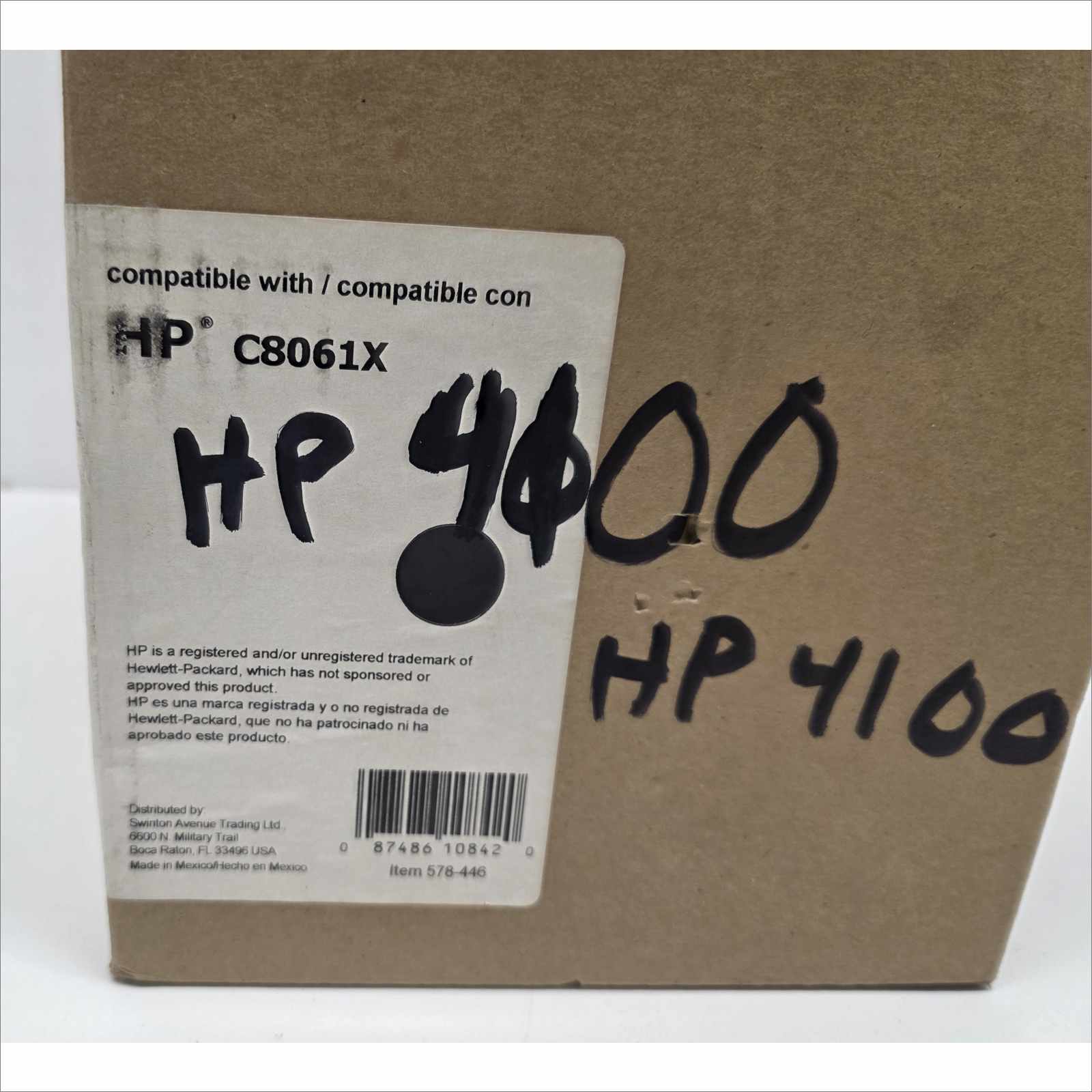New Office Depot Compatible HP 61X (C8061X) Black Toner Cartridge for HP LaserJet 4100 / 4101 Series – Sealed Retail Packaging