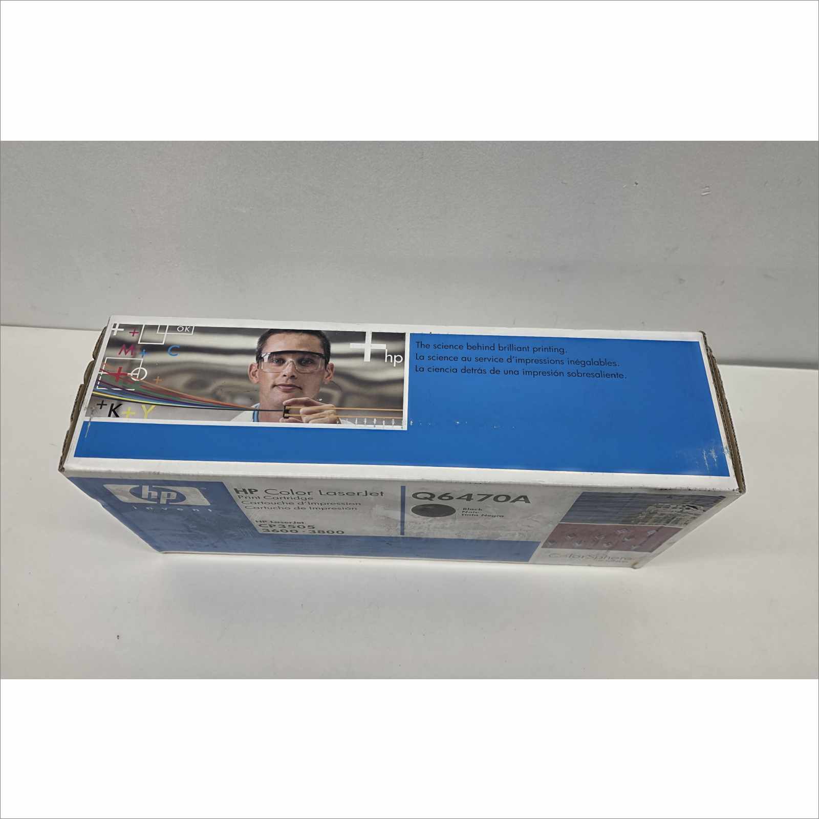 New OEM HP Color LaserJet Black Print Cartridge Q6470A for HP LaserJet CP3505 / 3600 / 3800 Series – Sealed OEM Packaging