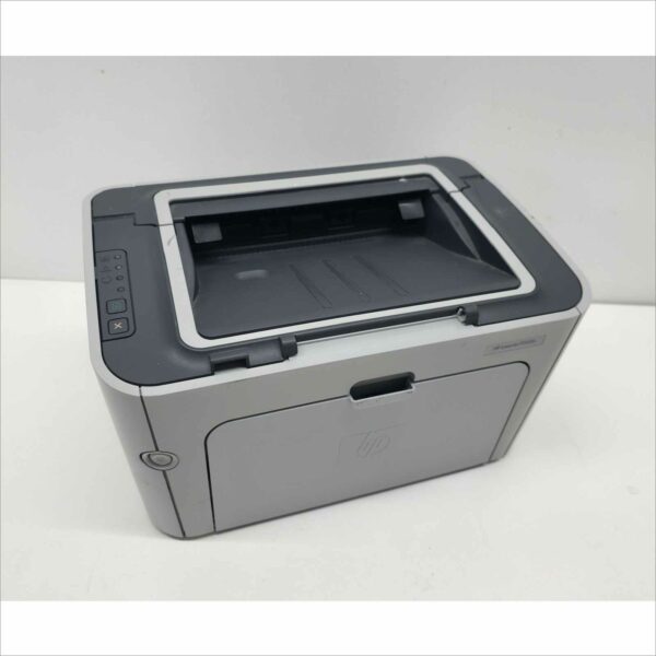 This HP LaserJet P1505n Workgroup Compact Monochrome Laser Printer (PN# CB413A) is guaranteed to be in good working and physical condition with normal cosmetic wear from prior use. It was tested with the following notes from our testing technician: Printer powered on successfully. Network and USB connections tested – data transfer verified. Print function verified (print quality as pictured). Page Count (PGC#): Not specified. Features & Specs: Model: HP LaserJet P1505n Product Number (PN#): CB413A Serial Number: VND3C40601 Printing Technology: Monochrome Laser Print Speed: Up to 24 ppm Resolution: 600 × 600 dpi (HP FastRes 1200) Processor: 266 MHz Memory: 2 MB Connectivity: USB 2.0, Ethernet Paper Input Capacity: 250 sheets Output Tray Capacity: 125 sheets Duty Cycle: Up to 8,000 pages/month Dimensions (W × H × D): 14.6″ × 9.6″ × 9.5″ Weight: 13 lbs Includes: 1x HP LaserJet P1505n Workgroup Compact Monochrome Laser Printer Does Not Include: Toner cartridge Power cable or USB cable Any other accessories not listed or pictured above Shipping Data: Unit dimensions (W × H × D): 14.6″ × 9.6″ × 9.5″ Unit weight: 13 lbs Shipping dimensions (W × H × D): 20.6″ × 15.6″ × 15.5″ Estimated shipping weight: 15 lbs ⚠️ Condition Note: Tested and functional. Toner and cables not included. ⚠️ Shipping Note: Toner cartridges are not shipped due to leakage and spill risks during transit. Buyers should install their own toner upon setup.