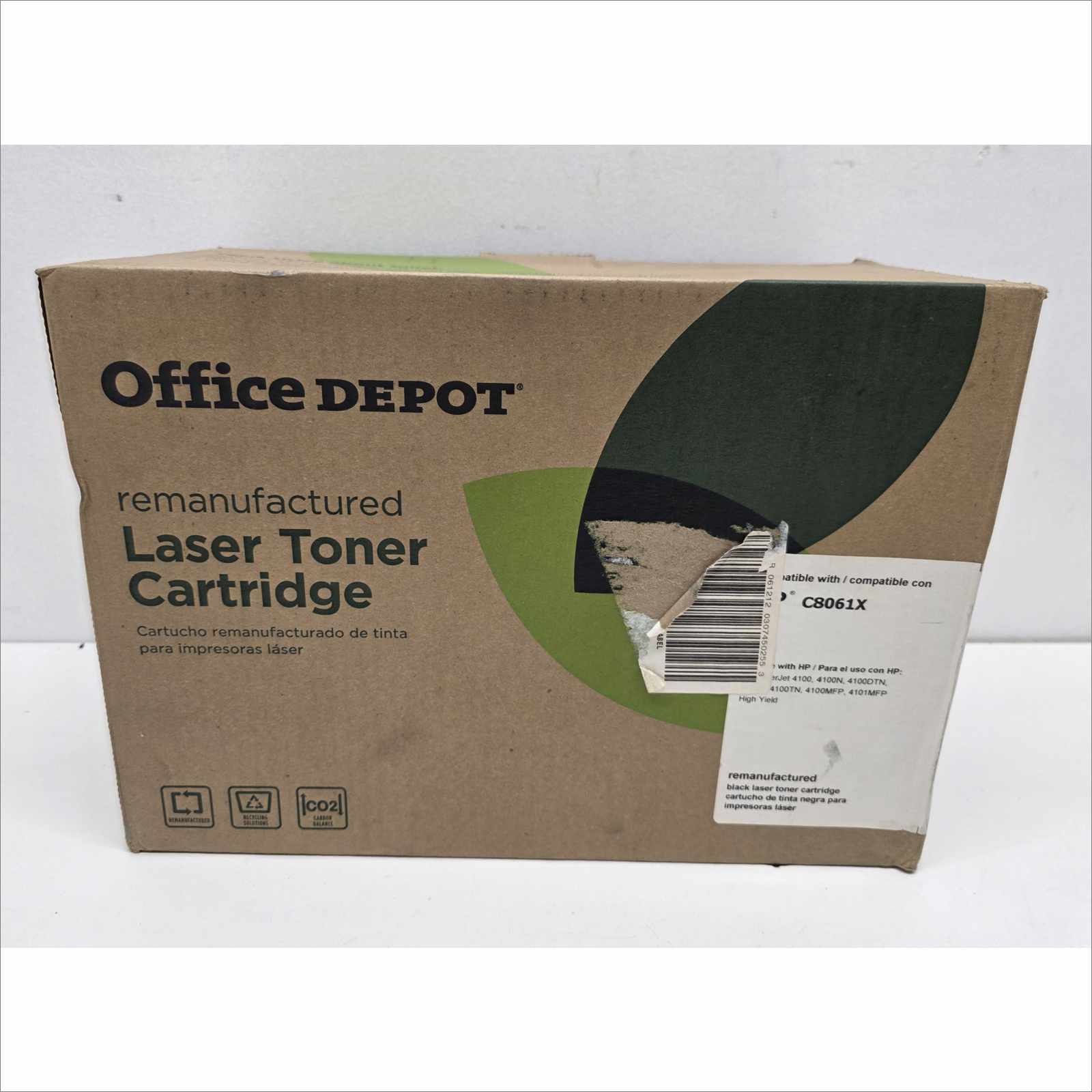 New Office Depot Compatible HP 61X (C8061X) Black Toner Cartridge for HP LaserJet 4100 / 4101 Series – Sealed Retail Packaging