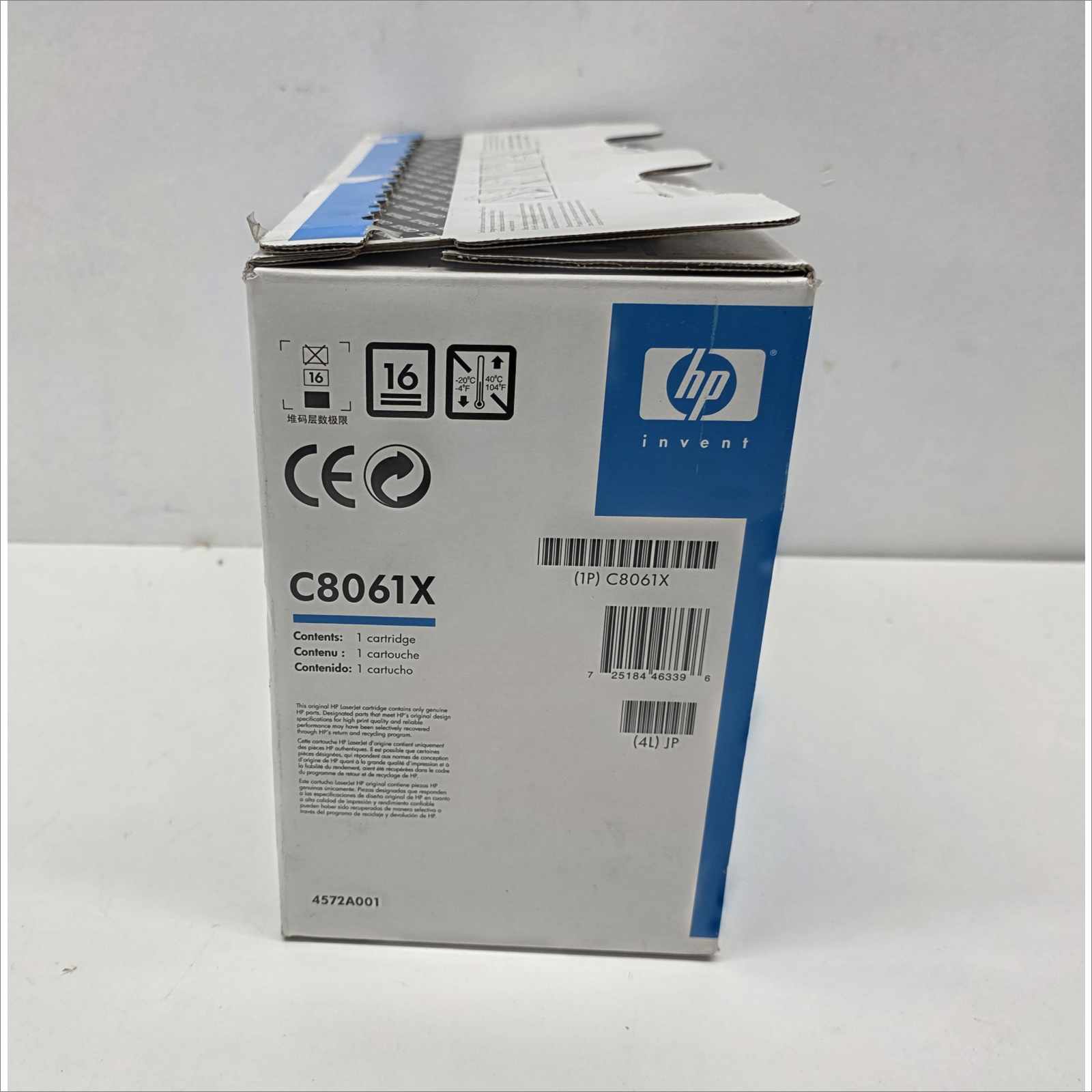New OEM HP Color LaserJet Black Print Cartridge C8061X for HP LaserJet 4100 / 4101 Series – Sealed OEM Packaging
