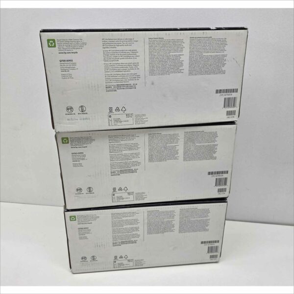 New OEM Lot of 3x HP 503A Color LaserJet Toner Cartridges – Yellow Q7582A / Magenta Q7583A / Cyan Q7581A – For HP Color LaserJet CP3505 / 3800 Series – Sealed OEM Packaging