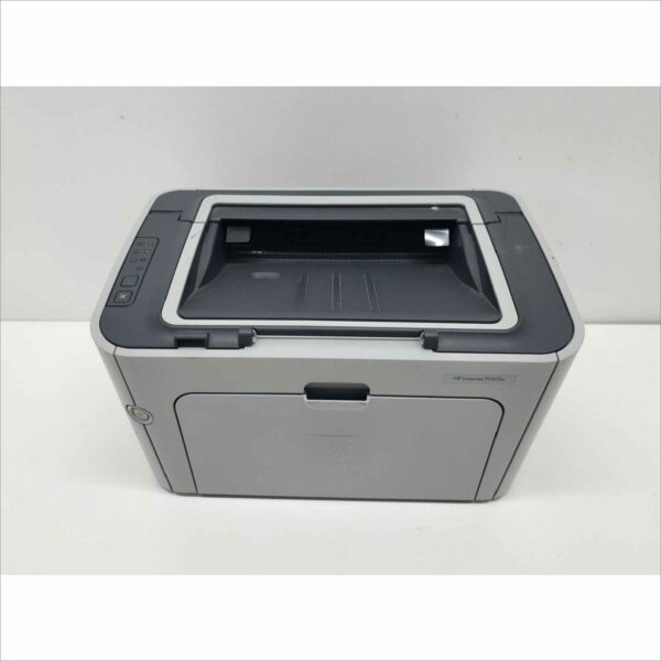 This HP LaserJet P1505n Workgroup Compact Monochrome Laser Printer (PN# CB413A) is guaranteed to be in good working and physical condition with normal cosmetic wear from prior use. It was tested with the following notes from our testing technician: Printer powered on successfully. Network and USB connections tested – data transfer verified. Print function verified (print quality as pictured). Page Count (PGC#): Not specified. Features & Specs: Model: HP LaserJet P1505n Product Number (PN#): CB413A Serial Number: VND3C40601 Printing Technology: Monochrome Laser Print Speed: Up to 24 ppm Resolution: 600 × 600 dpi (HP FastRes 1200) Processor: 266 MHz Memory: 2 MB Connectivity: USB 2.0, Ethernet Paper Input Capacity: 250 sheets Output Tray Capacity: 125 sheets Duty Cycle: Up to 8,000 pages/month Dimensions (W × H × D): 14.6″ × 9.6″ × 9.5″ Weight: 13 lbs Includes: 1x HP LaserJet P1505n Workgroup Compact Monochrome Laser Printer Does Not Include: Toner cartridge Power cable or USB cable Any other accessories not listed or pictured above Shipping Data: Unit dimensions (W × H × D): 14.6″ × 9.6″ × 9.5″ Unit weight: 13 lbs Shipping dimensions (W × H × D): 20.6″ × 15.6″ × 15.5″ Estimated shipping weight: 15 lbs ⚠️ Condition Note: Tested and functional. Toner and cables not included. ⚠️ Shipping Note: Toner cartridges are not shipped due to leakage and spill risks during transit. Buyers should install their own toner upon setup.
