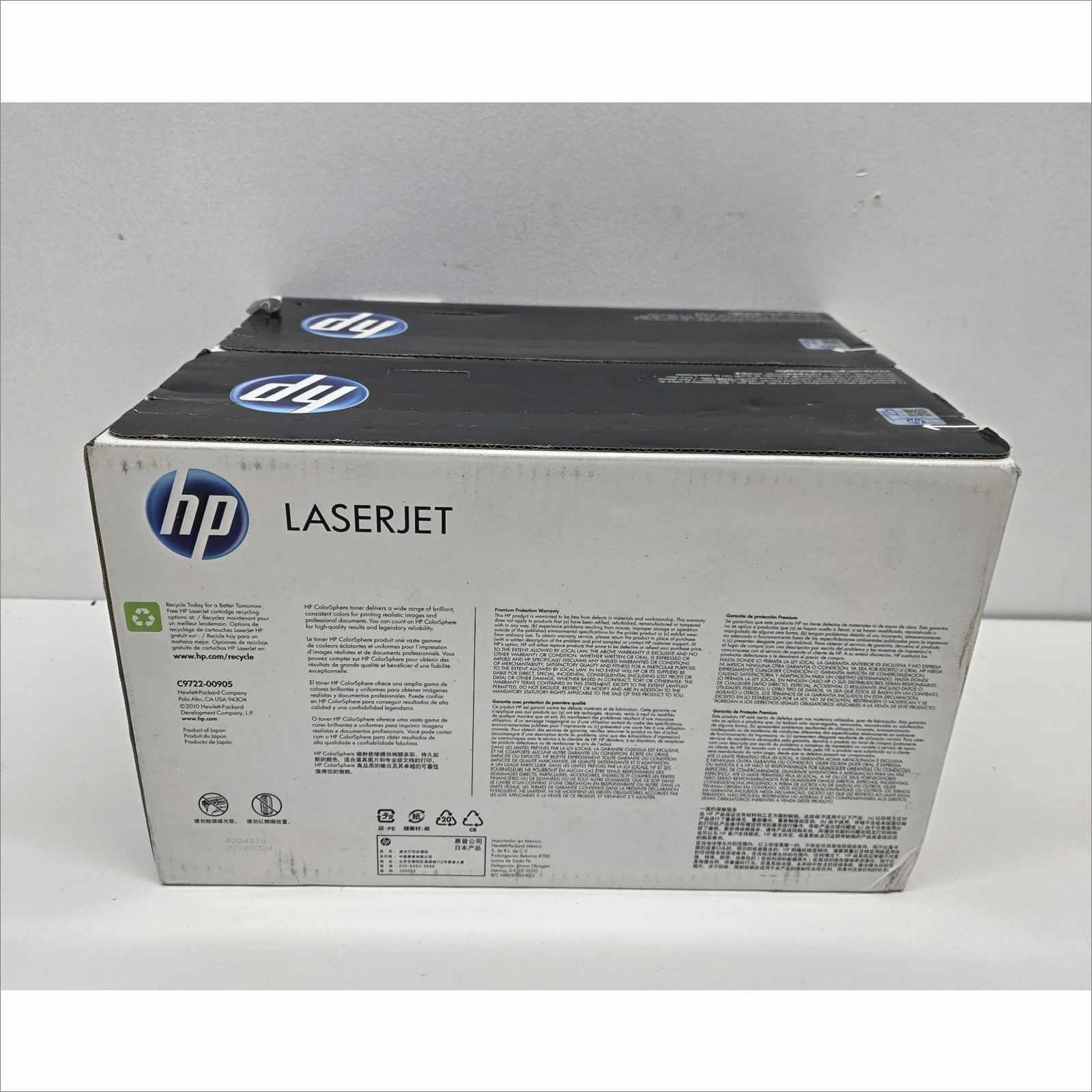 New OEM Lot of 2x HP 641A Color Toners – Yellow C9722A / Magenta C9723A – For HP Color LaserJet 4600 / 4610 / 4650 Series – Sealed OEM Packaging