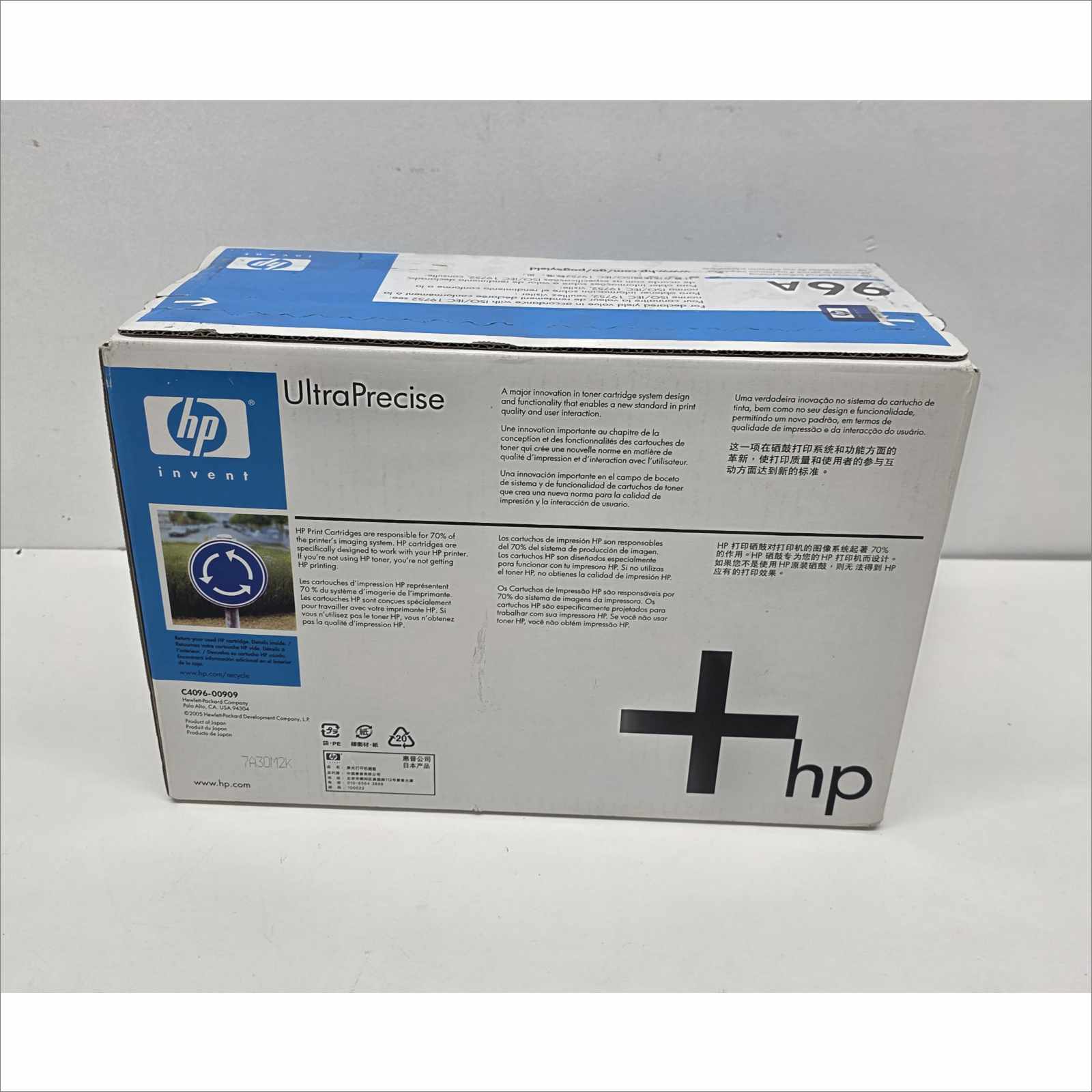 New OEM HP 96A Black Toner Cartridge C4096A for HP LaserJet 2100 / 2200 Series – Sealed OEM Packaging