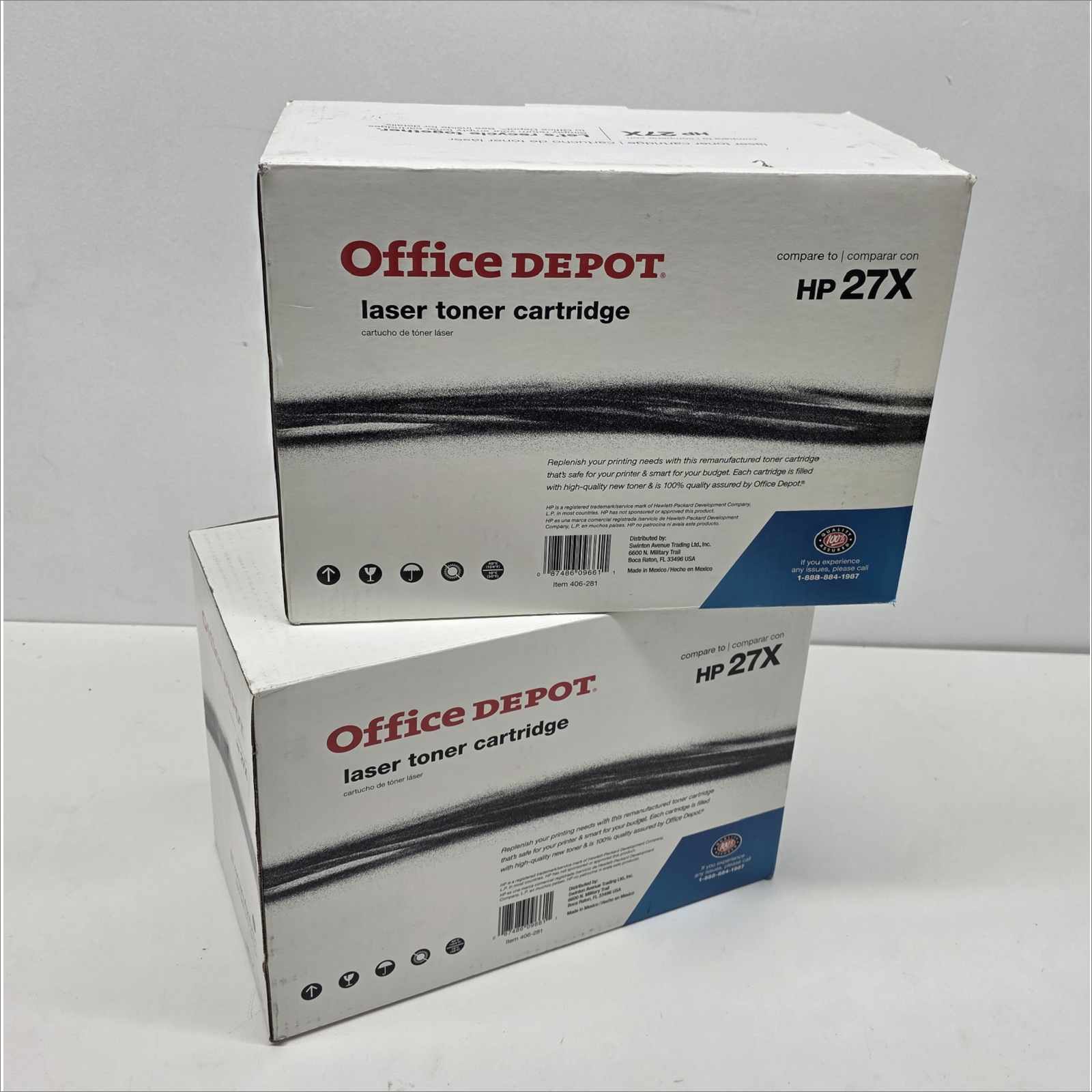 New Office Depot Compatible HP 27X (C4127X) Black Toner Cartridge for HP LaserJet 4000 / 4050 Series – Sealed Retail Packaging