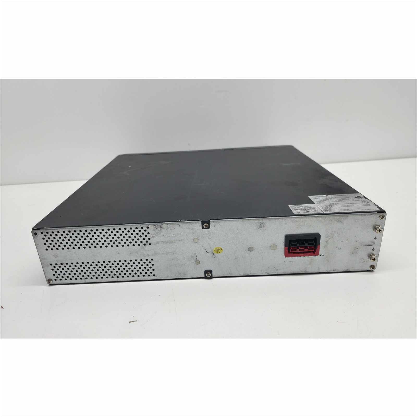 This Orion Power Systems NP2200RTX EBM External Battery Pack is guaranteed to be in good working and physical condition with normal cosmetic wear from prior use. It is designed to extend the runtime of compatible Orion Power Systems UPS units. It was tested with the following notes from our testing technician: Unit inspected and verified to connect properly with compatible Orion UPS models. All internal battery wiring, connectors, and padding are intact and in good condition. Housing and frame free from cracks, dents, or structural damage. ⚠️ Note: Internal batteries have been removed for safety and shipping compliance. Features & Specs: Model: NP2200RTX EBM Manufacturer: Orion Power Systems Type: External Battery Module (EBM) Nominal Voltage: 48V DC Compatibility: Orion Power Systems NP2200RTX and similar UPS units Battery Type: Sealed Lead Acid (removed – replacement required) Connector Type: DC interlink connector Form Factor: Rackmount (2U) Dimensions (W × H × D): 17.2″ × 3.5″ × 19.5″ Weight: 46 lbs (without batteries) Includes: 1x Orion Power Systems NP2200RTX EBM External Battery Pack All internal battery wiring and padding (batteries removed) Does Not Include: Batteries (removed for safety and shipping compliance) UPS main unit or DC interlink cable Rackmount rails or screws Any other accessories not listed or pictured above Shipping Data: Unit dimensions (W × H × D): 17.2″ × 3.5″ × 19.5″ Unit weight: 46 lbs (without batteries) Shipping dimensions (W × H × D): 23.2″ × 9.5″ × 25.5″ Estimated shipping weight: 53 lbs ⚠️ Condition Note: Tested and functional. Includes all battery wiring and padding. Batteries have been removed for shipping and will need replacement by the buyer.
