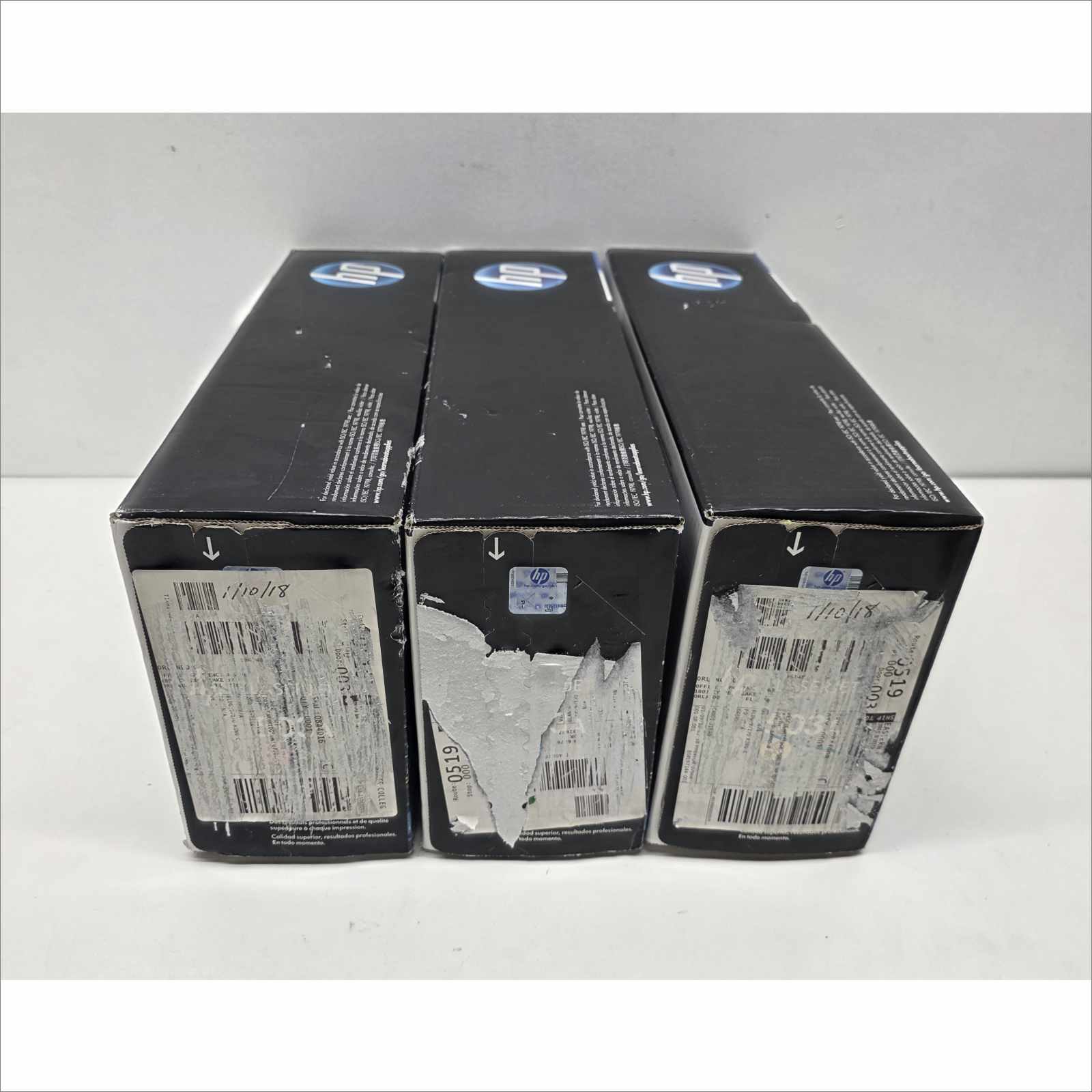 New OEM Lot of 3x HP 503A Color LaserJet Toner Cartridges – Yellow Q7582A / Magenta Q7583A / Cyan Q7581A – For HP Color LaserJet CP3505 / 3800 Series – Sealed OEM Packaging