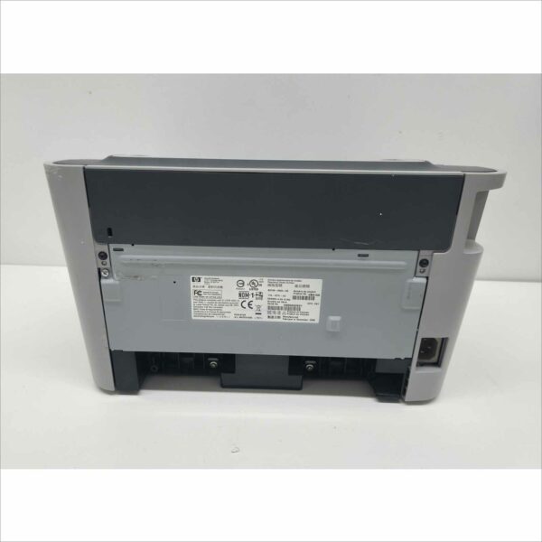 This HP LaserJet P1505n Workgroup Compact Monochrome Laser Printer (PN# CB413A) is guaranteed to be in good working and physical condition with normal cosmetic wear from prior use. It was tested with the following notes from our testing technician: Printer powered on successfully. Network and USB connections tested – data transfer verified. Print function verified (print quality as pictured). Page Count (PGC#): Not specified. Features & Specs: Model: HP LaserJet P1505n Product Number (PN#): CB413A Serial Number: VND3C40601 Printing Technology: Monochrome Laser Print Speed: Up to 24 ppm Resolution: 600 × 600 dpi (HP FastRes 1200) Processor: 266 MHz Memory: 2 MB Connectivity: USB 2.0, Ethernet Paper Input Capacity: 250 sheets Output Tray Capacity: 125 sheets Duty Cycle: Up to 8,000 pages/month Dimensions (W × H × D): 14.6″ × 9.6″ × 9.5″ Weight: 13 lbs Includes: 1x HP LaserJet P1505n Workgroup Compact Monochrome Laser Printer Does Not Include: Toner cartridge Power cable or USB cable Any other accessories not listed or pictured above Shipping Data: Unit dimensions (W × H × D): 14.6″ × 9.6″ × 9.5″ Unit weight: 13 lbs Shipping dimensions (W × H × D): 20.6″ × 15.6″ × 15.5″ Estimated shipping weight: 15 lbs ⚠️ Condition Note: Tested and functional. Toner and cables not included. ⚠️ Shipping Note: Toner cartridges are not shipped due to leakage and spill risks during transit. Buyers should install their own toner upon setup.