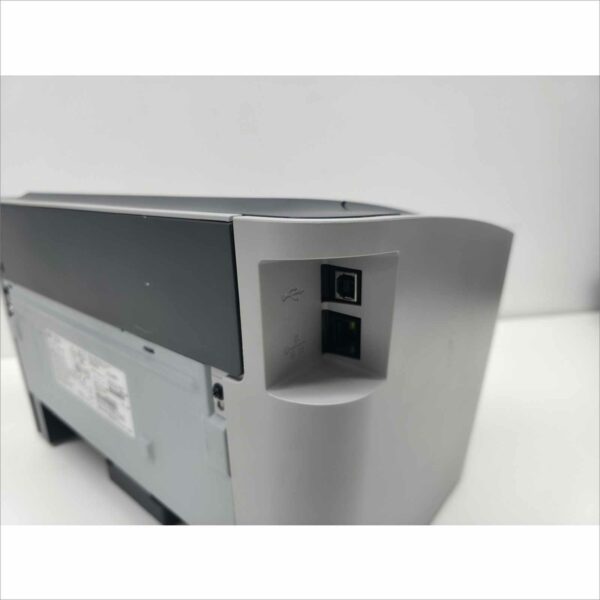 This HP LaserJet P1505n Workgroup Compact Monochrome Laser Printer (PN# CB413A) is guaranteed to be in good working and physical condition with normal cosmetic wear from prior use. It was tested with the following notes from our testing technician: Printer powered on successfully. Network and USB connections tested – data transfer verified. Print function verified (print quality as pictured). Page Count (PGC#): Not specified. Features & Specs: Model: HP LaserJet P1505n Product Number (PN#): CB413A Serial Number: VND3C40601 Printing Technology: Monochrome Laser Print Speed: Up to 24 ppm Resolution: 600 × 600 dpi (HP FastRes 1200) Processor: 266 MHz Memory: 2 MB Connectivity: USB 2.0, Ethernet Paper Input Capacity: 250 sheets Output Tray Capacity: 125 sheets Duty Cycle: Up to 8,000 pages/month Dimensions (W × H × D): 14.6″ × 9.6″ × 9.5″ Weight: 13 lbs Includes: 1x HP LaserJet P1505n Workgroup Compact Monochrome Laser Printer Does Not Include: Toner cartridge Power cable or USB cable Any other accessories not listed or pictured above Shipping Data: Unit dimensions (W × H × D): 14.6″ × 9.6″ × 9.5″ Unit weight: 13 lbs Shipping dimensions (W × H × D): 20.6″ × 15.6″ × 15.5″ Estimated shipping weight: 15 lbs ⚠️ Condition Note: Tested and functional. Toner and cables not included. ⚠️ Shipping Note: Toner cartridges are not shipped due to leakage and spill risks during transit. Buyers should install their own toner upon setup.