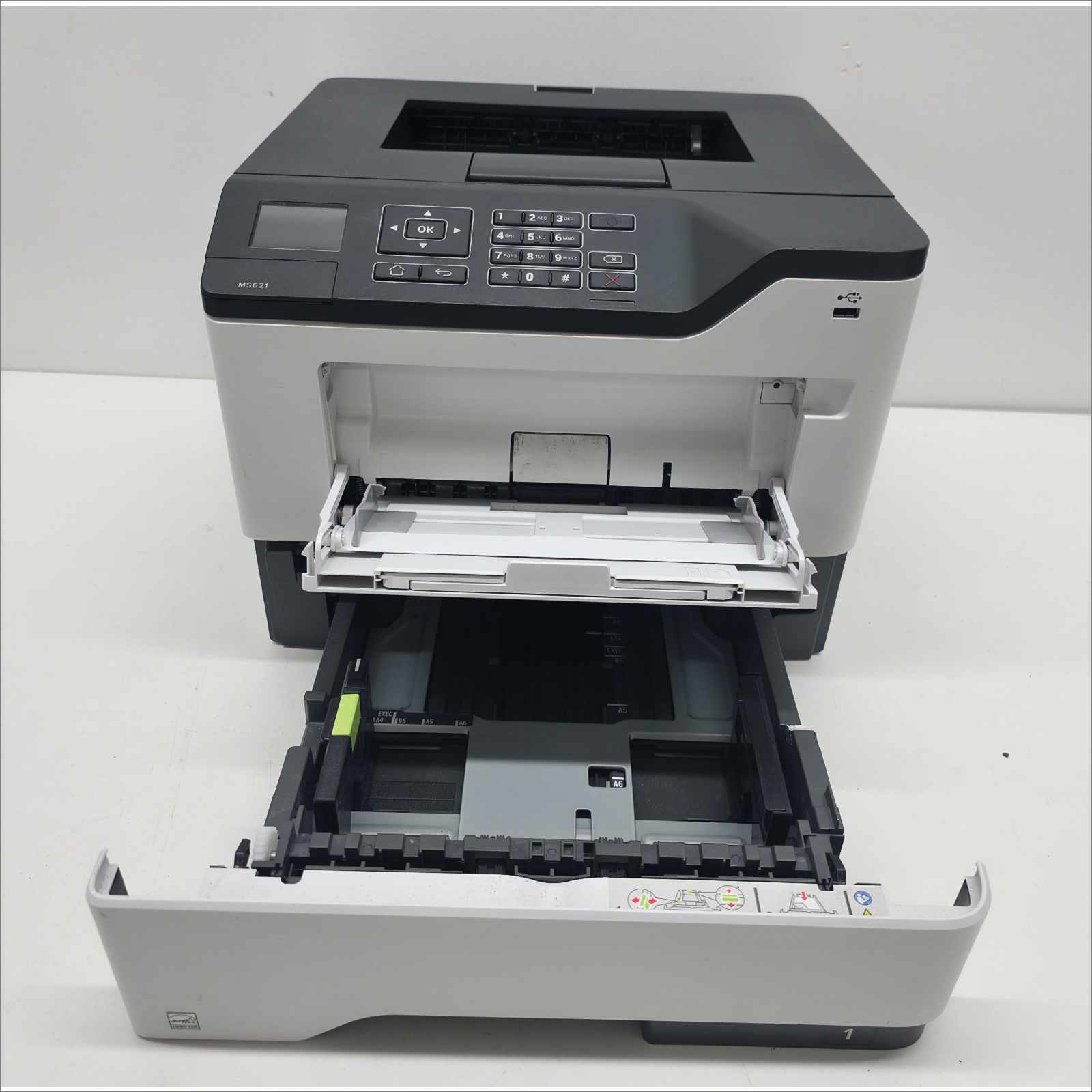 Lexmark MS621dn Monochrome Laser Printer – Page Count 73K – Tested Working