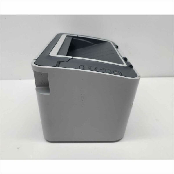 This HP LaserJet P1505n Workgroup Compact Monochrome Laser Printer (PN# CB413A) is guaranteed to be in good working and physical condition with normal cosmetic wear from prior use. It was tested with the following notes from our testing technician: Printer powered on successfully. Network and USB connections tested – data transfer verified. Print function verified (print quality as pictured). Page Count (PGC#): Not specified. Features & Specs: Model: HP LaserJet P1505n Product Number (PN#): CB413A Serial Number: VND3C40601 Printing Technology: Monochrome Laser Print Speed: Up to 24 ppm Resolution: 600 × 600 dpi (HP FastRes 1200) Processor: 266 MHz Memory: 2 MB Connectivity: USB 2.0, Ethernet Paper Input Capacity: 250 sheets Output Tray Capacity: 125 sheets Duty Cycle: Up to 8,000 pages/month Dimensions (W × H × D): 14.6″ × 9.6″ × 9.5″ Weight: 13 lbs Includes: 1x HP LaserJet P1505n Workgroup Compact Monochrome Laser Printer Does Not Include: Toner cartridge Power cable or USB cable Any other accessories not listed or pictured above Shipping Data: Unit dimensions (W × H × D): 14.6″ × 9.6″ × 9.5″ Unit weight: 13 lbs Shipping dimensions (W × H × D): 20.6″ × 15.6″ × 15.5″ Estimated shipping weight: 15 lbs ⚠️ Condition Note: Tested and functional. Toner and cables not included. ⚠️ Shipping Note: Toner cartridges are not shipped due to leakage and spill risks during transit. Buyers should install their own toner upon setup.