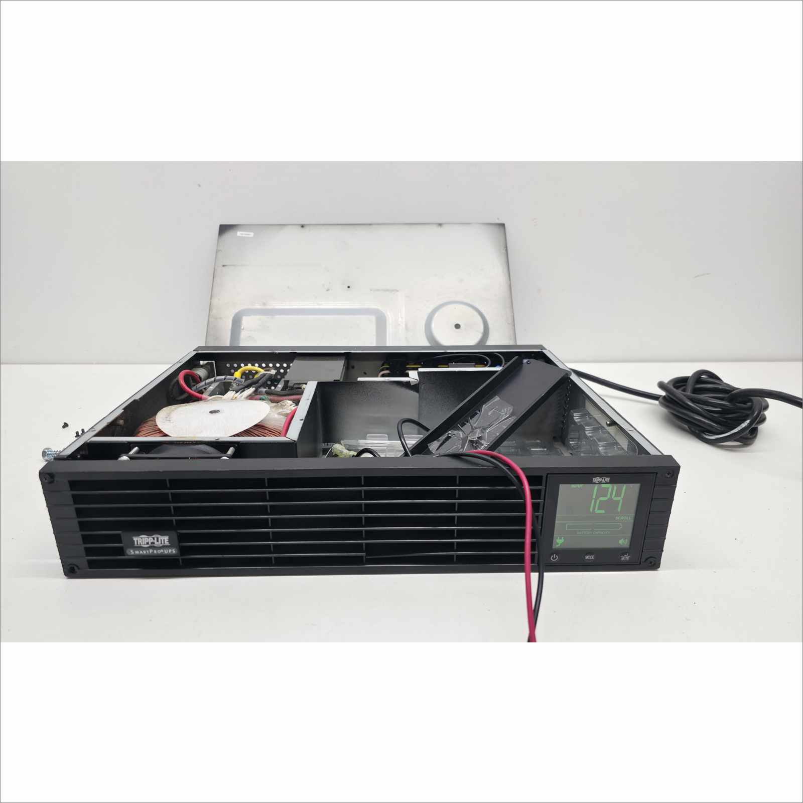 Tripp Lite SMART1500RMXL2U 2U Rackmount UPS – Includes Network Module, Battery Wiring & Padding (No Batteries) – Tested Working