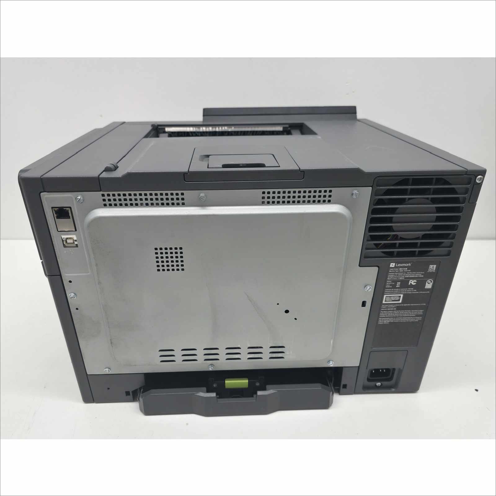 Lexmark CS521dn Color Laser Printer – Page Count 9 – Cracked Tray (Jams / Needs Replacement)
