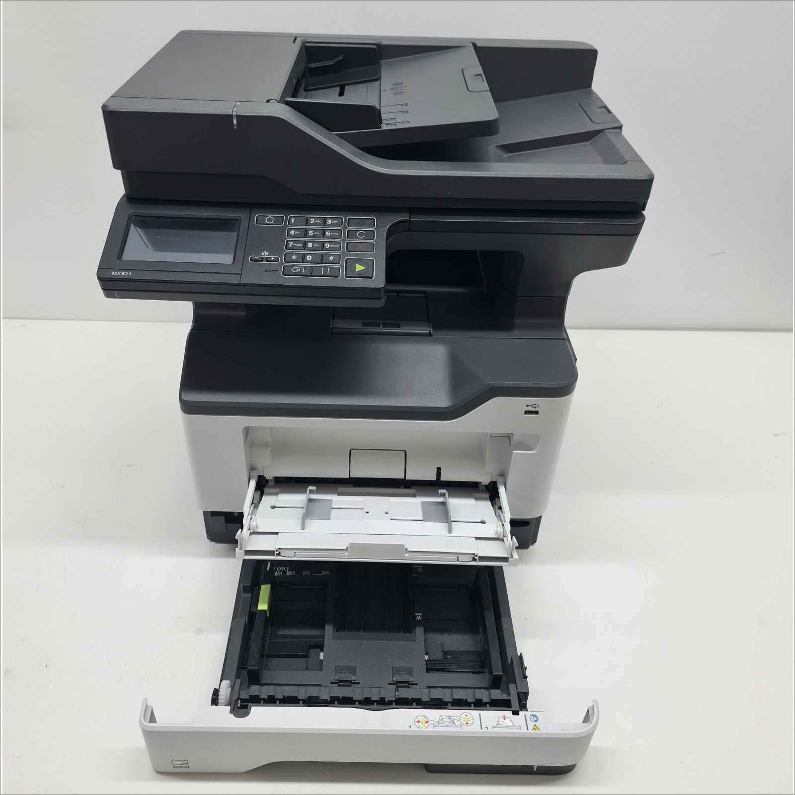 Lexmark MX521ade Monochrome Laser Printer – 151K Pages – Tested Working