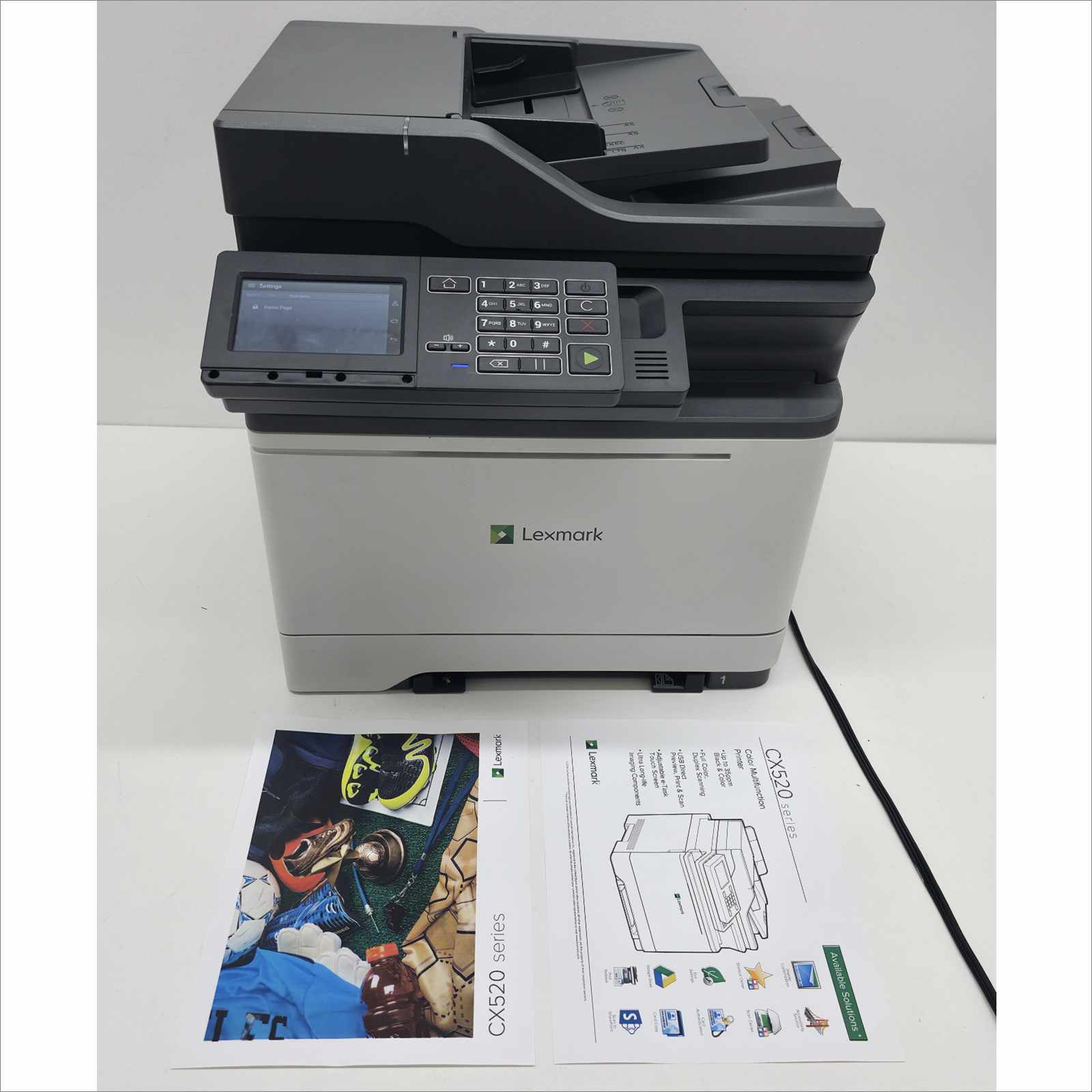 Lexmark CX522ade Color Laser Printer – Page Count 49K – Tested Working