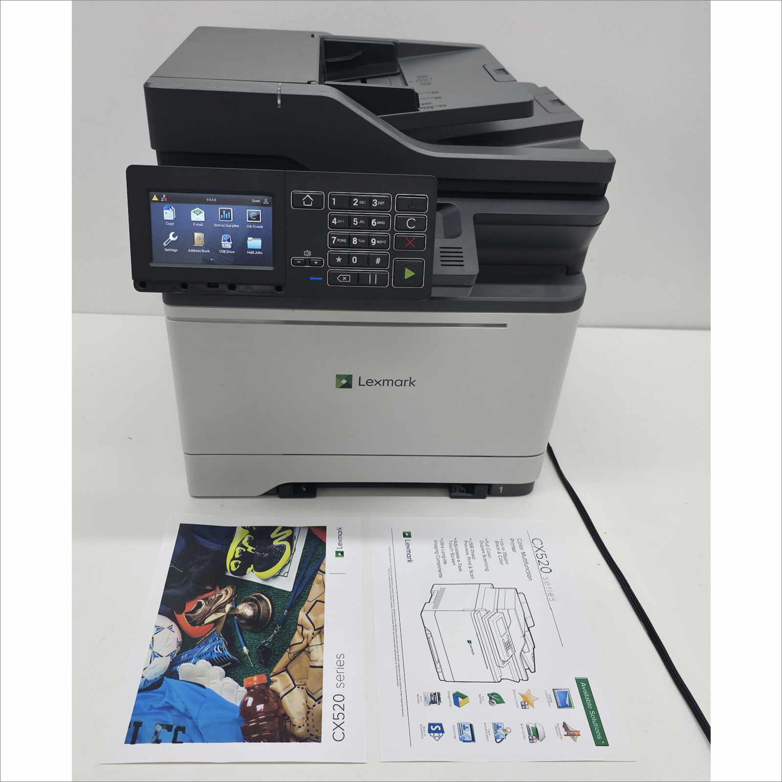 Lexmark CX522ade Color Laser Printer – Page Count 49K – Tested Working