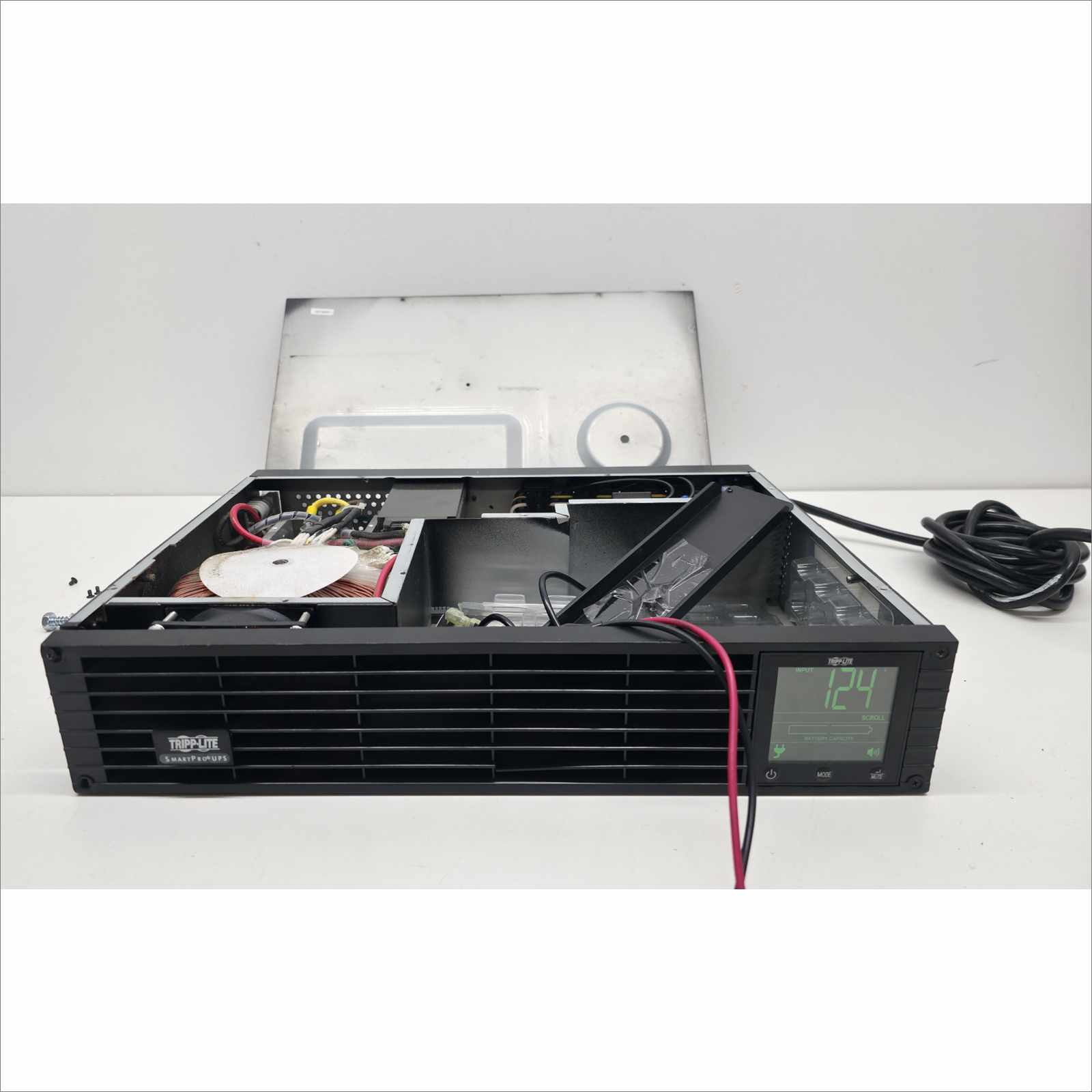 Tripp Lite SMART1500RMXL2U 2U Rackmount UPS – Includes Network Module, Battery Wiring & Padding (No Batteries) – Tested Working