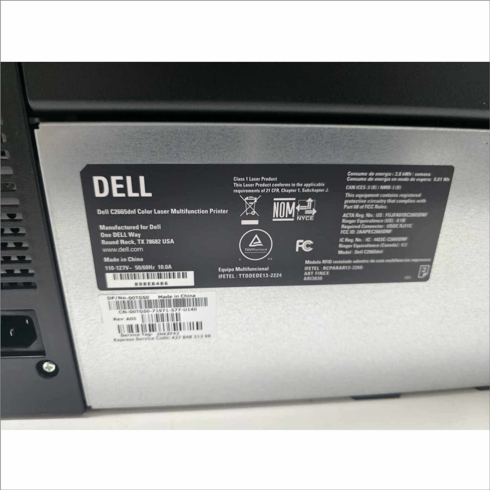 Dell C2665dnf Color Laser Multifunction Printer – 421 Pages – Tested Working