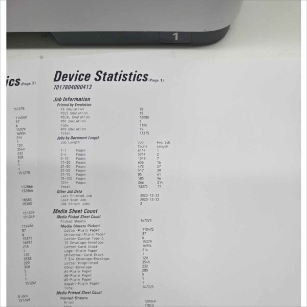 Lexmark MX521ade Monochrome Laser Printer – 151K Pages – Tested Working