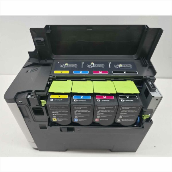 Lexmark CS521dn Color Laser Printer – Page Count 9 – Cracked Tray (Jams / Needs Replacement)