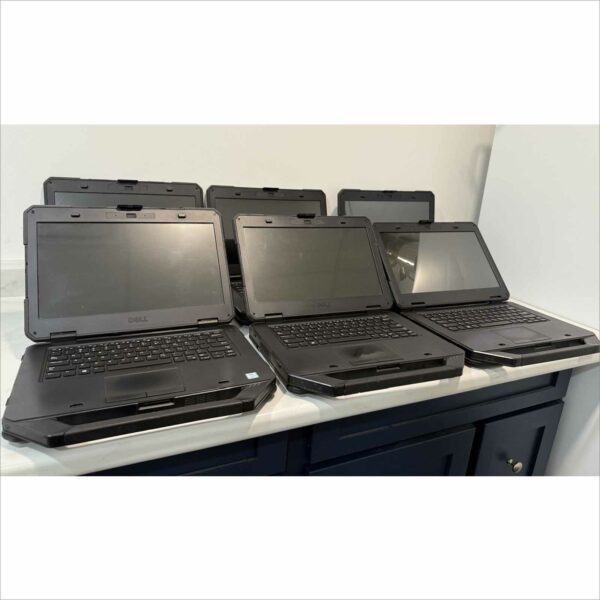 Lot of 6x Dell Latitude 14 Rugged 5414 Laptops – i5-6300U @ 2.4GHz / 8GB RAM / HD Display / 4G LTE / DVD – No HDD, No Caddy, No Battery