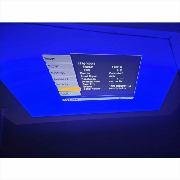Epson PowerLite 450W H318A WXGA 2500 Lumens 3LCD Short Throw Projector – 1262 Lamp Hours