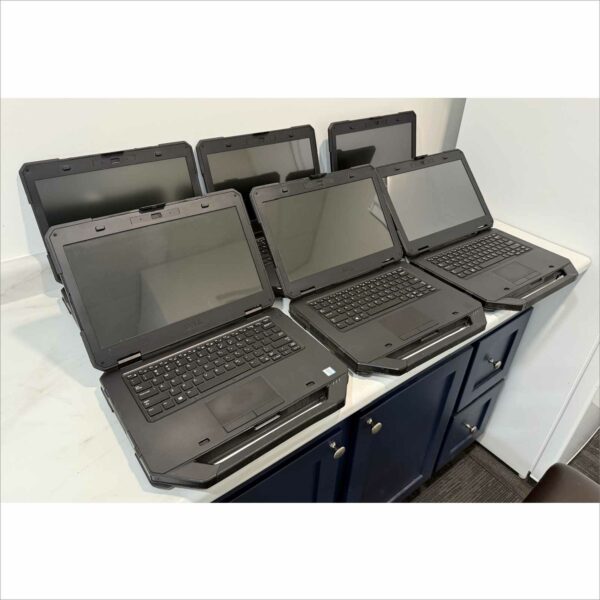 Lot of 6x Dell Latitude 14 Rugged 5414 Laptops – i5-6300U @ 2.4GHz / 8GB RAM / HD Display / 4G LTE / DVD – No HDD, No Caddy, No Battery