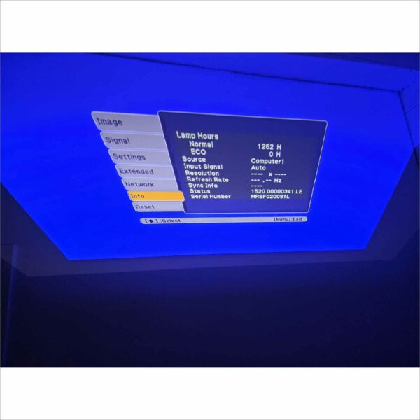 Epson PowerLite 450W H318A WXGA 2500 Lumens 3LCD Short Throw Projector – 1262 Lamp Hours