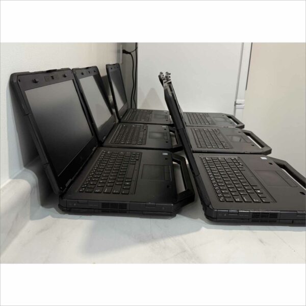 Lot of 6x Dell Latitude 14 Rugged 5414 Laptops – i5-6300U @ 2.4GHz / 8GB RAM / HD Display / 4G LTE / DVD – No HDD, No Caddy, No Battery