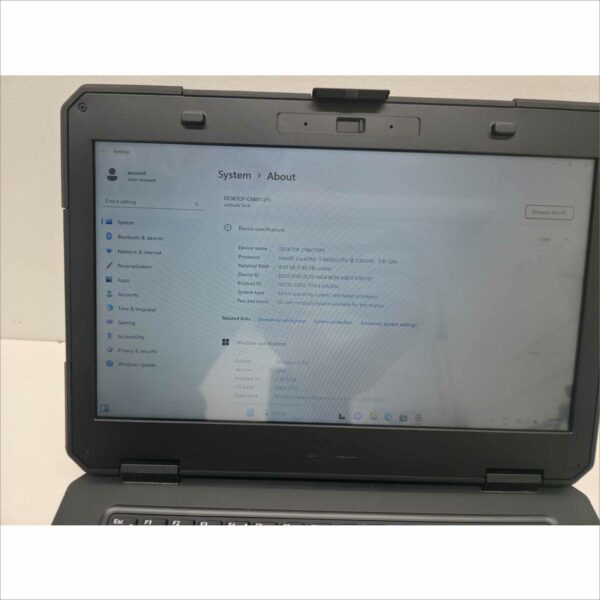 Dell Latitude 14 Rugged 5414 Laptops – i7-6600U @ 2.6GHz / 8GB RAM / 128GB SSD / HD / Win11 / Fingerprint – Good Batteries