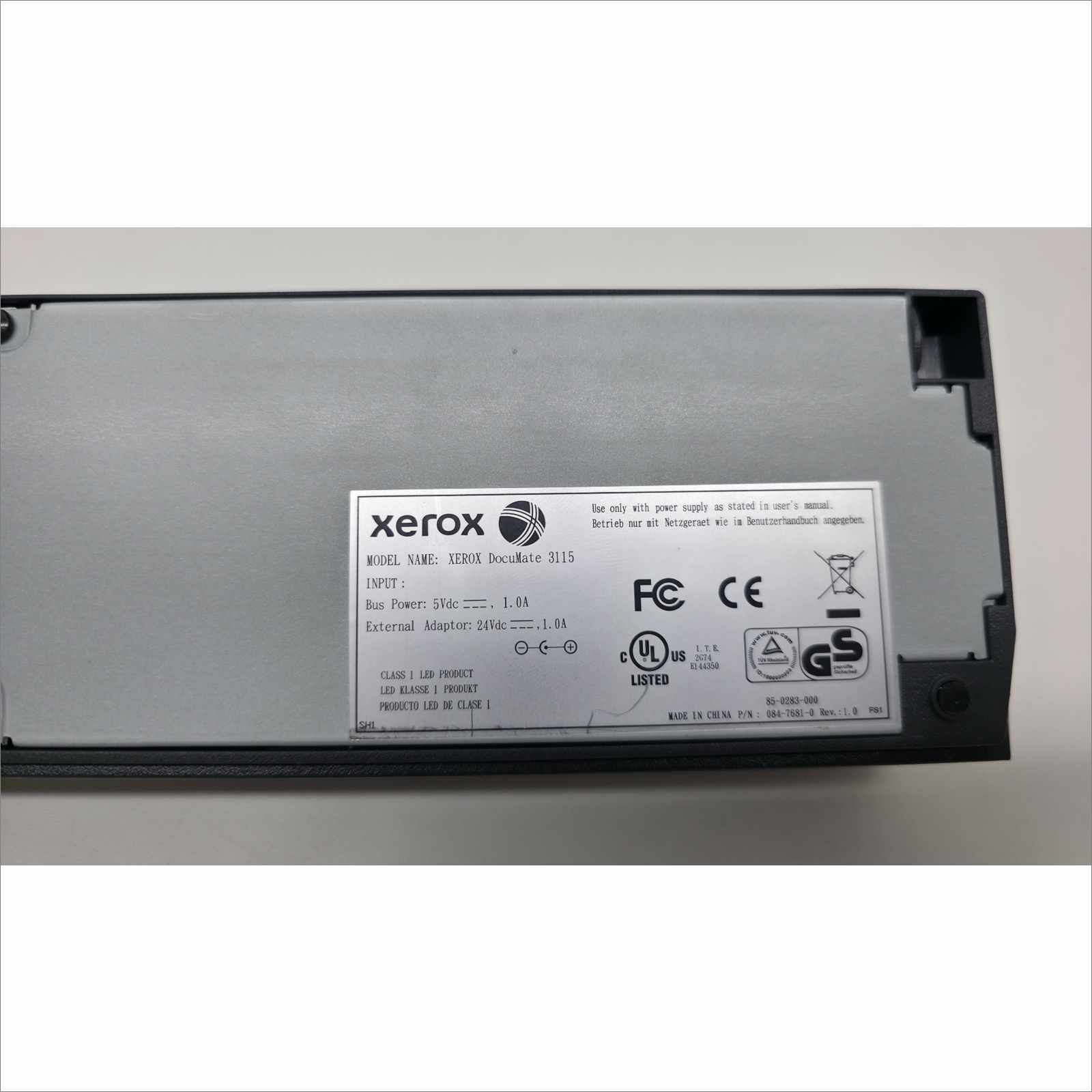 Xerox DocuMate 3115 Portable Document Scanner Tested Working No Feeder