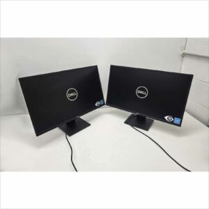 Lot of 2x Dell E2720H 27″ Monitors with Stands – FHD 1920×1080 LED Display