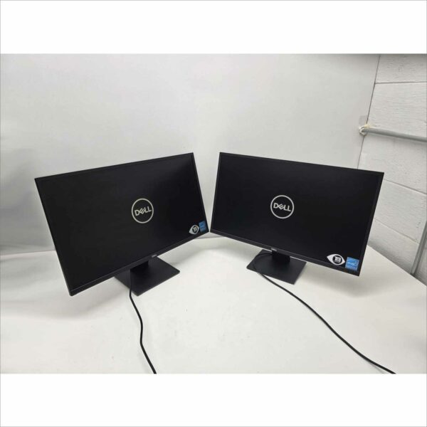 Lot of 2x Dell E2720H 27″ Monitors with Stands – FHD 1920×1080 LED Display