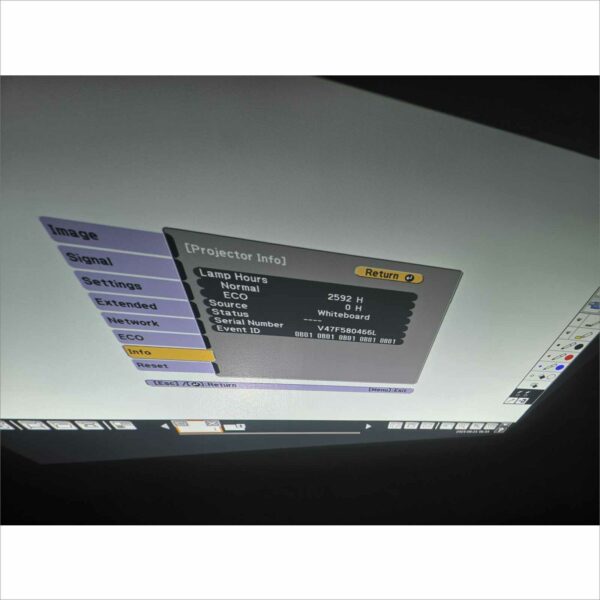 Epson BrightLink Pro 1430Wi H665A WXGA 3300 Lumens 3LCD Interactive Projector – 2592 Lamp Hours