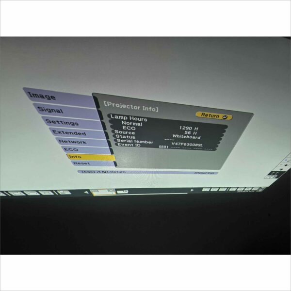 Epson BrightLink Pro 1430Wi H665A WXGA 3300 Lumens 3LCD Interactive Projector – 1290 Lamp Hours