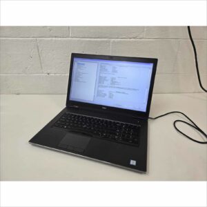 Dell Precision 7740 17.3″ i7-9850H @ 2.6GHz / 32GB RAM / FHD / Intel UHD + NVIDIA RTX3000(N19E-Q1) – No HDD – Good Battery