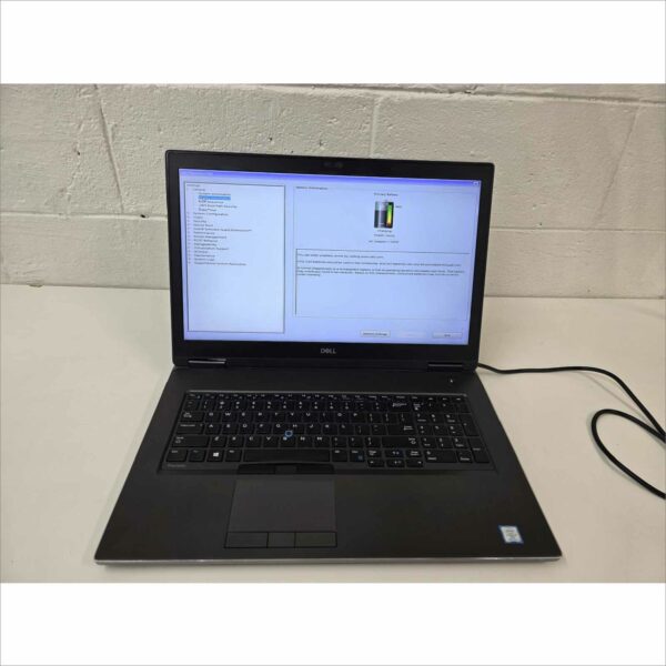 Dell Precision 7740 17.3″ i7-9850H @ 2.6GHz / 32GB RAM / FHD / Intel UHD + NVIDIA RTX3000(N19E-Q1) – No HDD – Good Battery