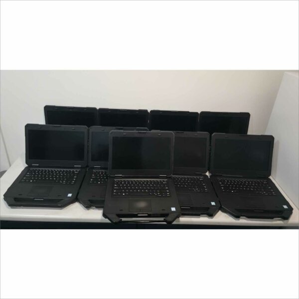 Lot of 9x Dell Latitude 14 Rugged 5414 Laptops – i5-6300U @ 2.4GHz / 8GB / Touchscreen – Mixed Configurations – Fair Condition