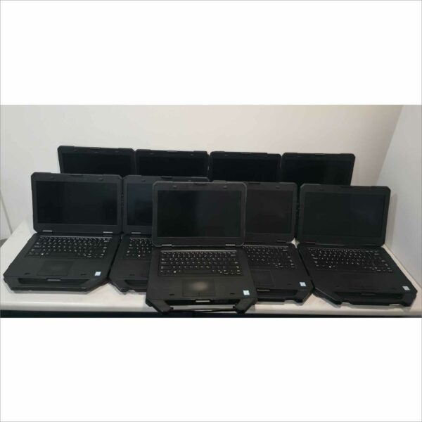 Lot of 9x Dell Latitude 14 Rugged 5414 Laptops – i5-6300U @ 2.4GHz / 8GB / Touchscreen – Mixed Configurations – Fair Condition
