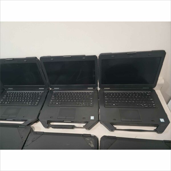 Lot of 9x Dell Latitude 14 Rugged 5414 Laptops – i5-6300U @ 2.4GHz / 8GB / Touchscreen – Mixed Configurations – Fair Condition