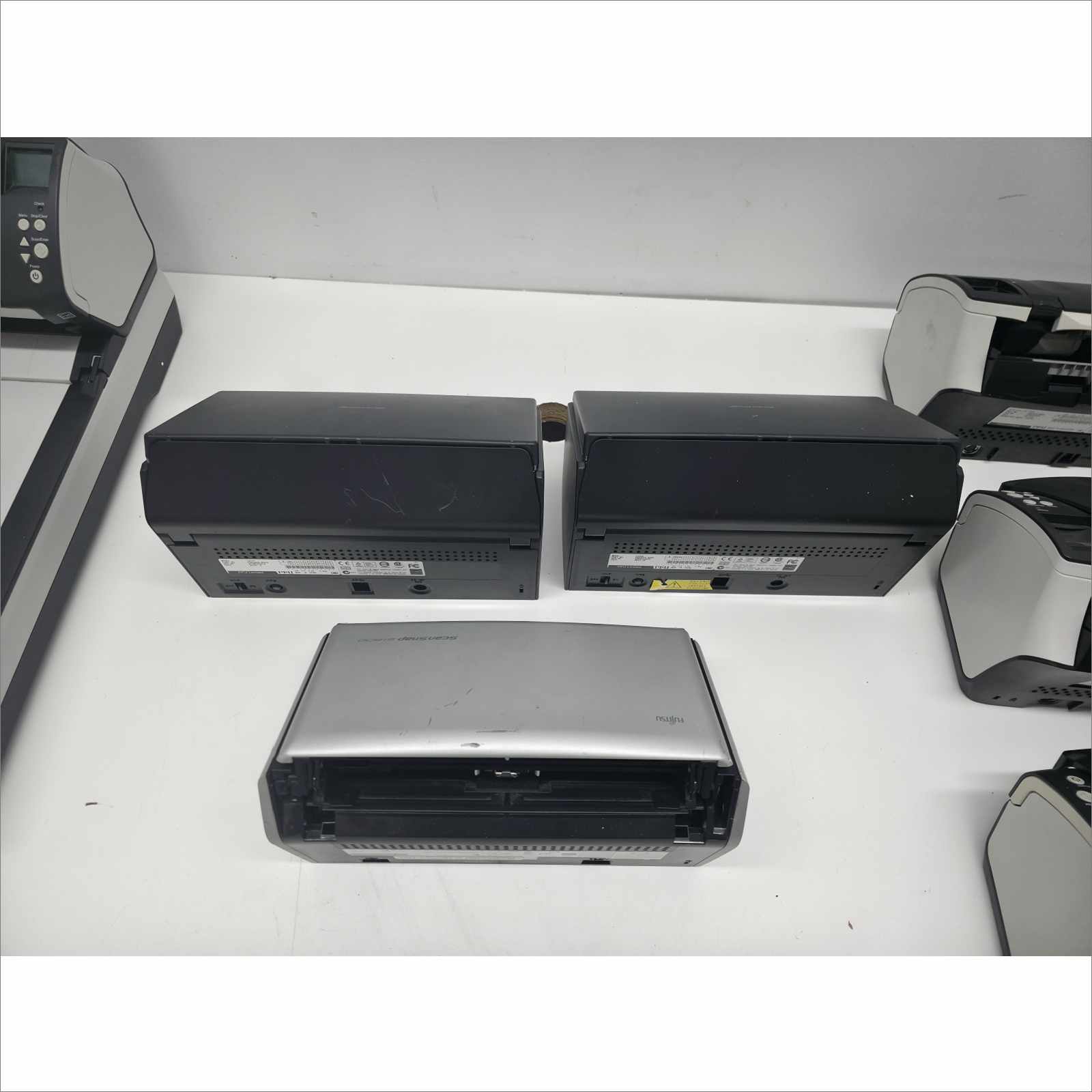 Pallet of 21x Fujitsu Document Scanners – fi-7160 / fi-7260 / fi-6130Z / ScanSnap Series – Low Count, Tested, Good Condition