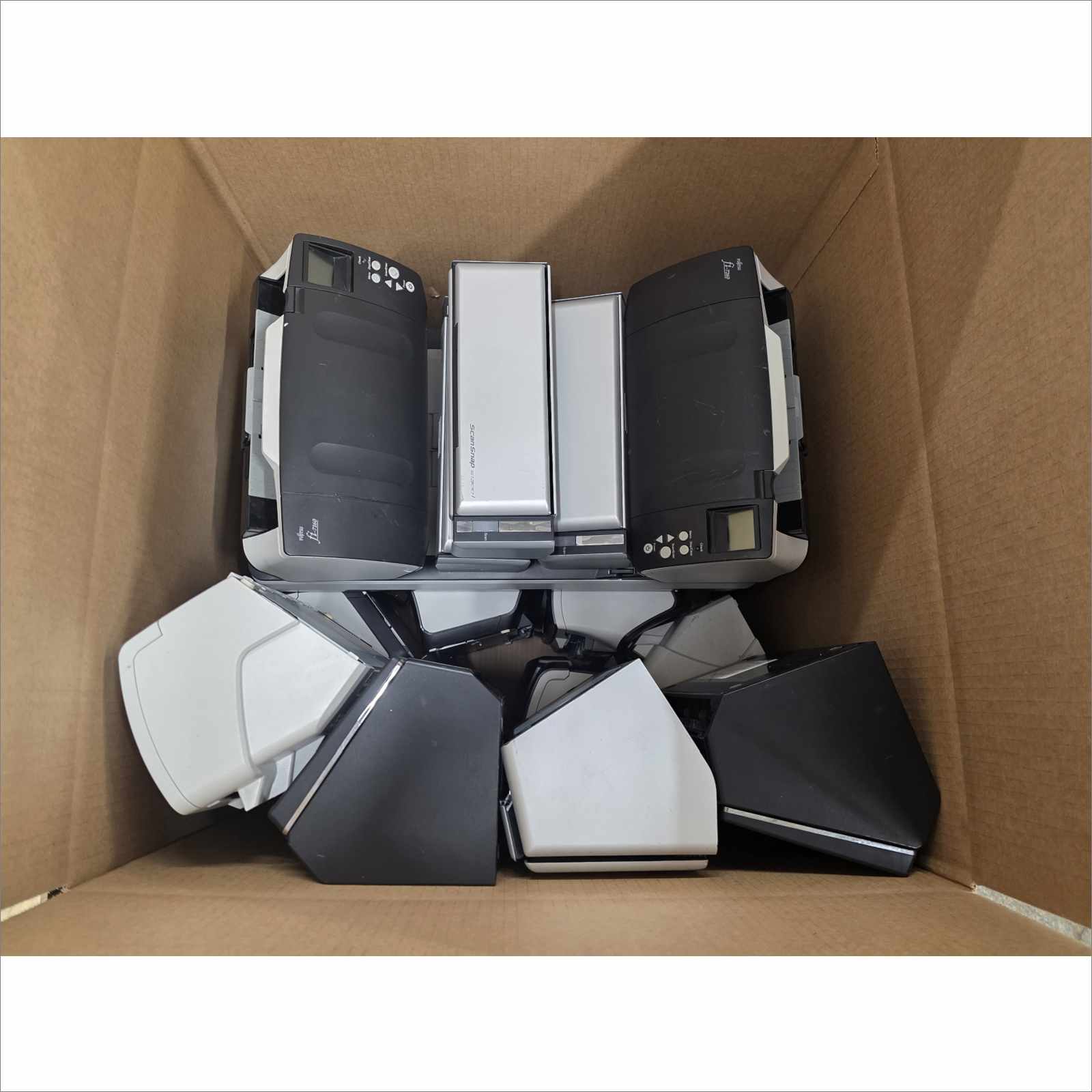 Pallet of 21x Fujitsu Document Scanners – fi-7160 / fi-7260 / fi-6130Z / ScanSnap Series – Low Count, Tested, Good Condition