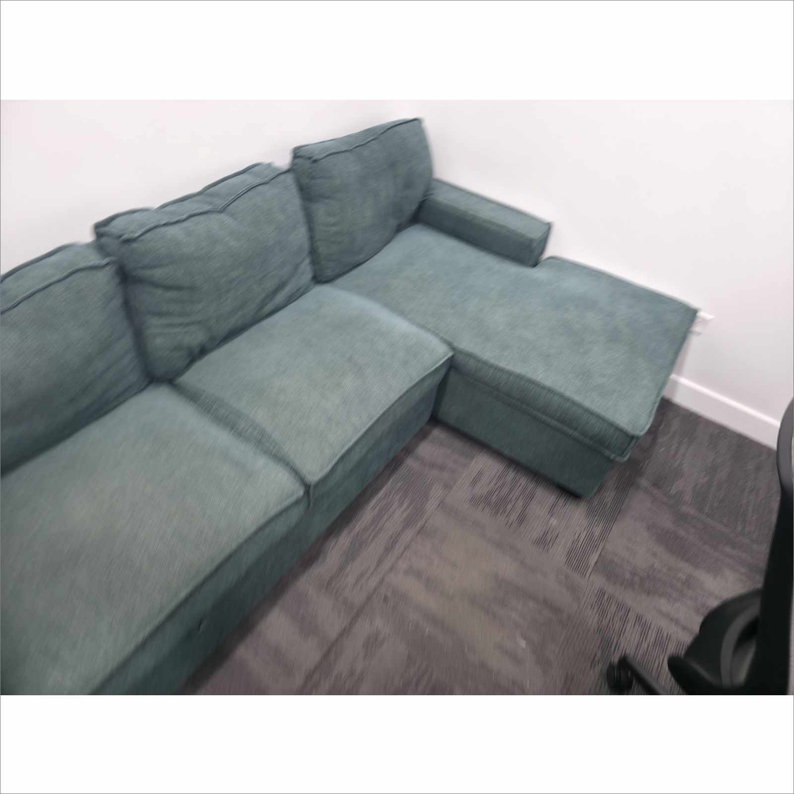 Celadon Sleeper Sofa Set w/ Desk Chair & File Cabinet – Office Furniture Lot