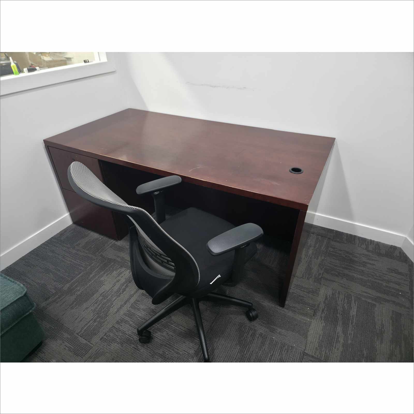 Celadon Sleeper Sofa Set w/ Desk Chair & File Cabinet – Office Furniture Lot