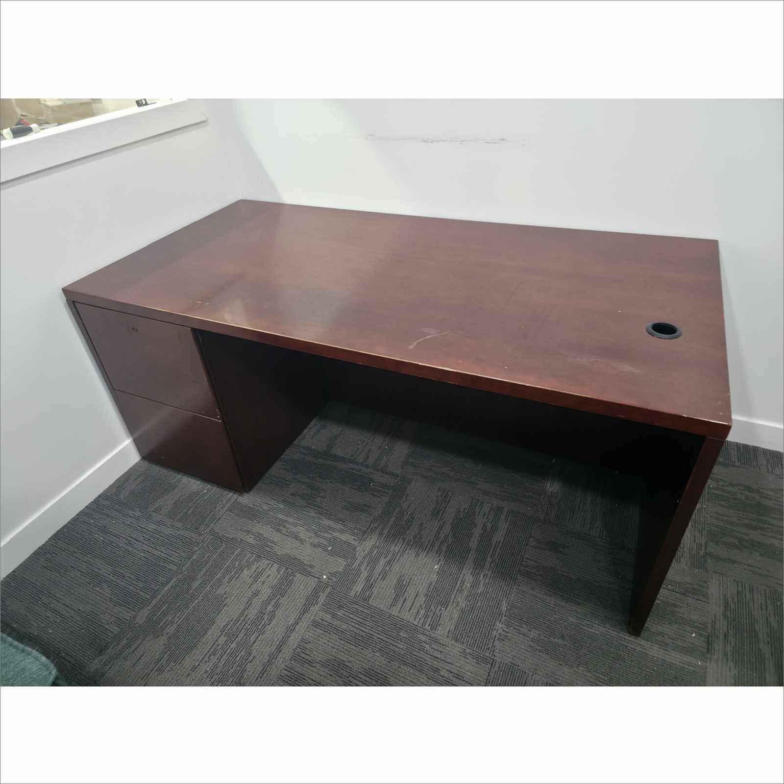 Celadon Sleeper Sofa Set w/ Desk Chair & File Cabinet – Office Furniture Lot